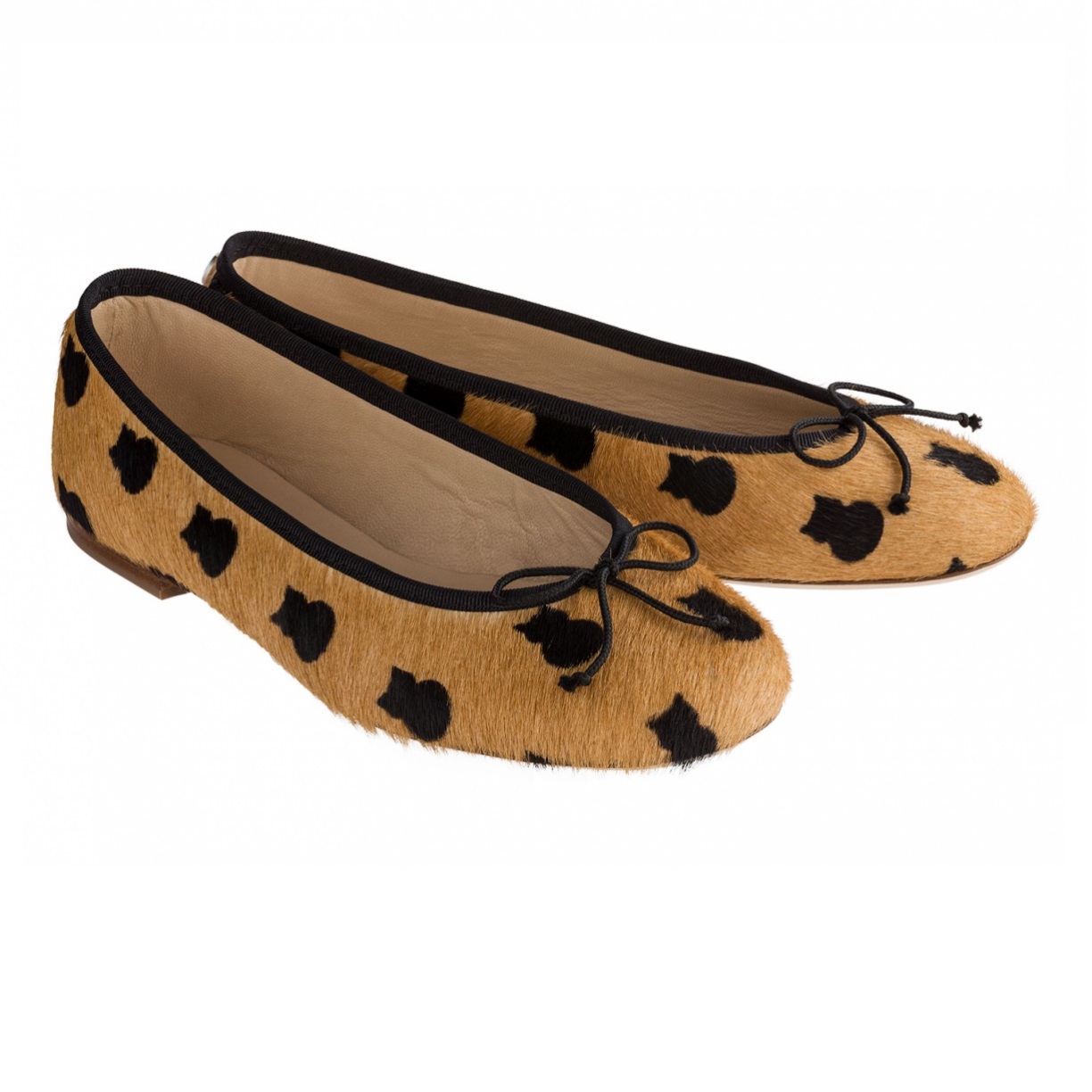 josefinas cheshire cat 猫咪印花真皮芭蕾舞鞋