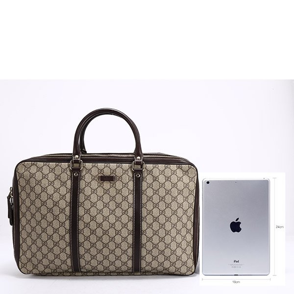 gucci(古驰) #卡其色pvc男士旅行包 手提包