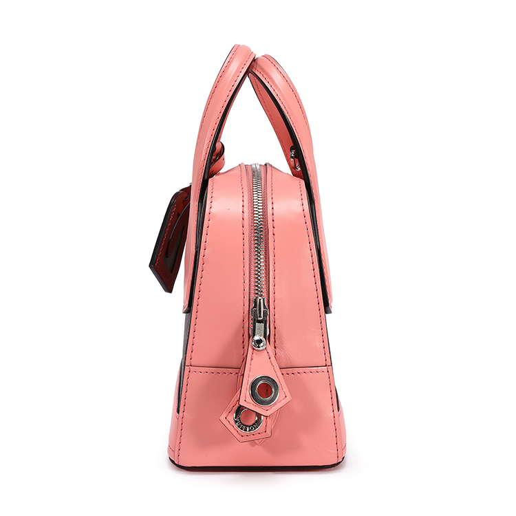 louis vuitton(路易威登) dora系列老花色粉色拼皮小号手提两用包