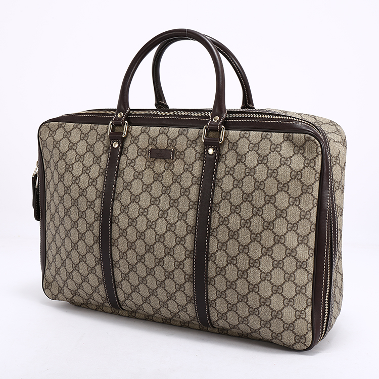 gucci(古驰) #卡其色pvc男士旅行包 手提包