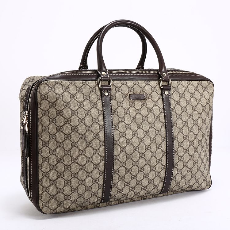 gucci(古驰) #卡其色pvc男士旅行包 手提包