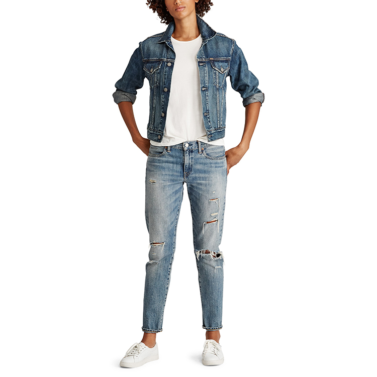 polo ralph lauren/拉夫劳伦马球 女士usa美国国旗牛仔布卡车夹克