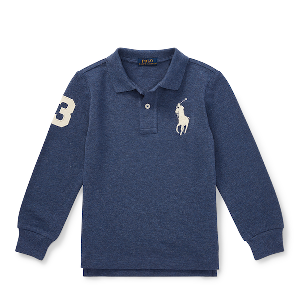 polo ralph lauren/拉夫劳伦马球 18秋冬新款 男童装2-7 印大马标数字
