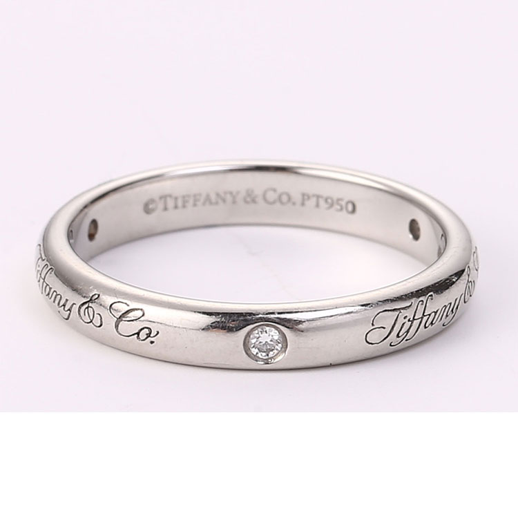 tiffany & co.(蒂芙尼) 女士18k金三钻戒指