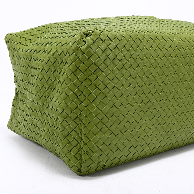 bottega veneta(葆蝶家) 绿色皮质编织手提包