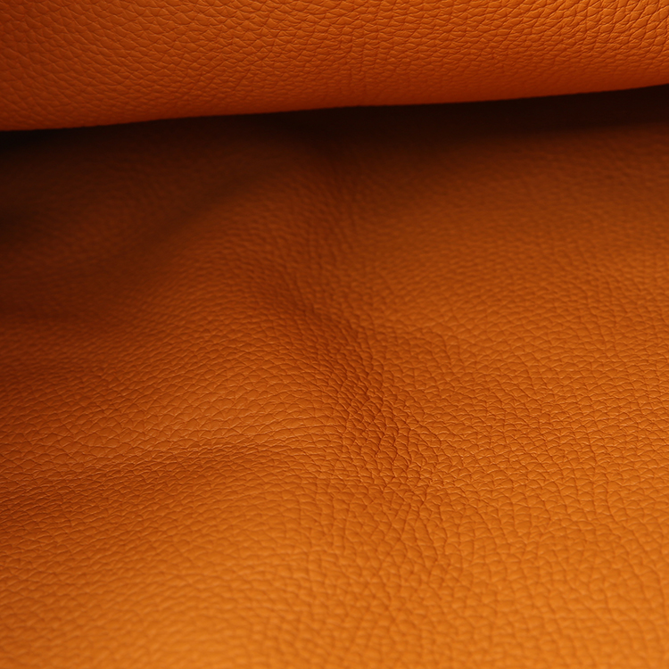 hermes(爱马仕) 橘/橘黄拼色皮质双面单肩包double sens