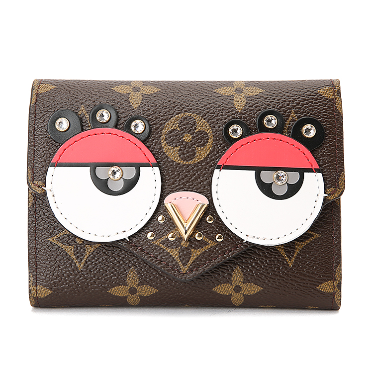 louis vuitton(路易威登) 老花色短款小鸡图案钱夹 18新款