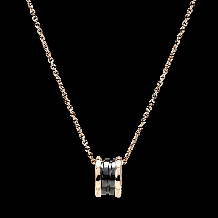 bvlgari(宝格丽) #b.zero1系列黑陶瓷项链