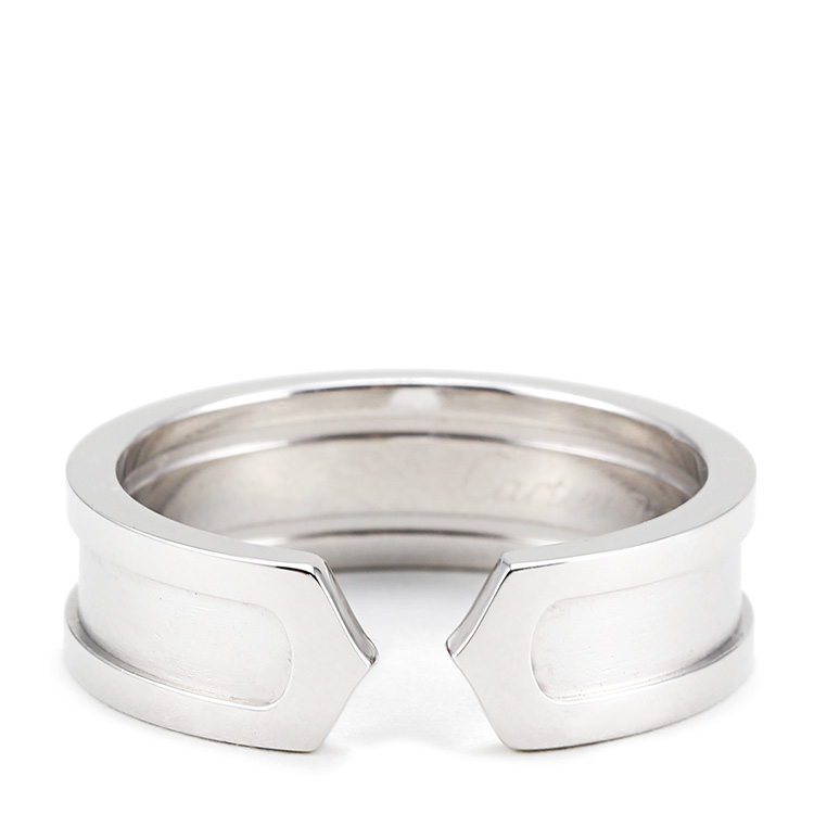 cartier(卡地亚) #logo系列18k金开口戒指56