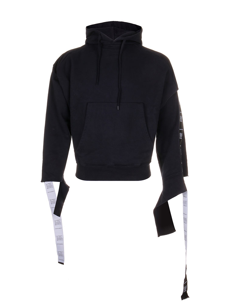 【18春夏】vetements/vetements 男士 卫衣 圆领 套头 潮流 挂带装饰