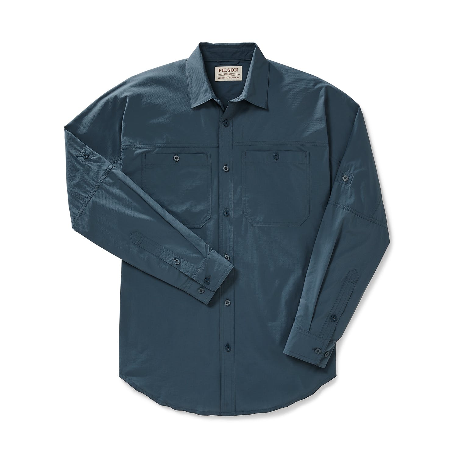 filson 美国制造百年老牌经典耐用男式超轻尼龙衬衫 深蓝色款