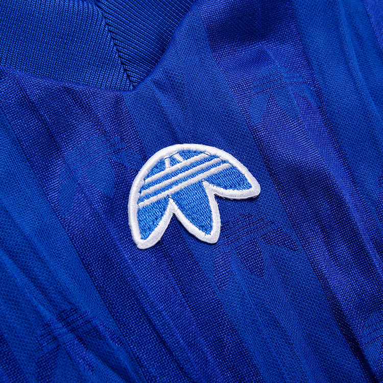 by alexander wang 电光蓝色 褶皱时尚 v领 短袖 暗纹 logo 织线饰肩