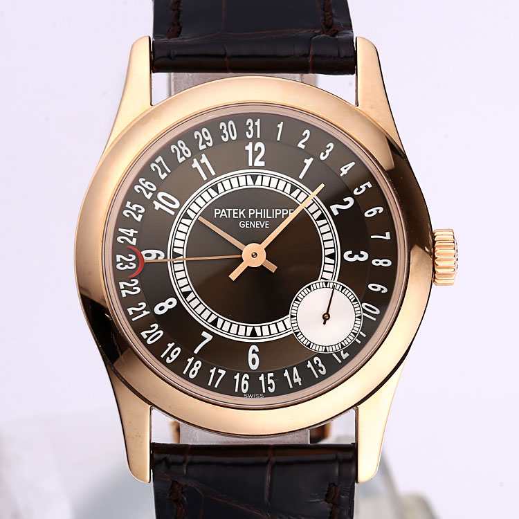 patekphilippe/百達翡麗calatrava系列男式自動機械腕錶6000r-001