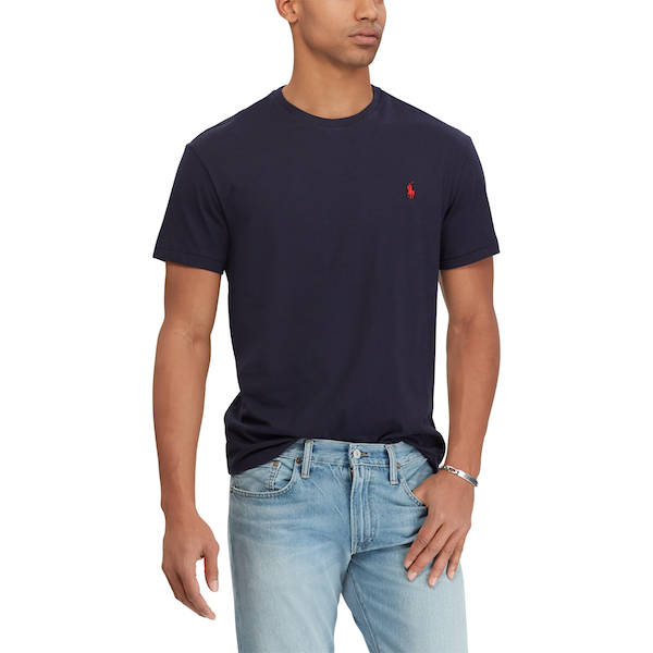 polo ralph lauren/拉夫劳伦马球 18新款男士小马标经典款修身圆领