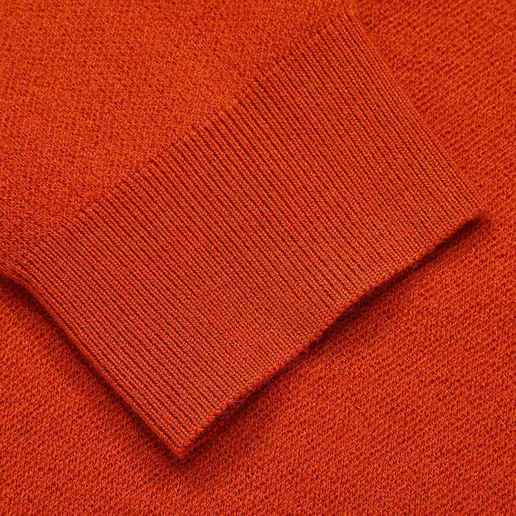 emporio armani(安普里奥阿玛尼) 橙色羊毛混纺男士圆领logo针织衫 s