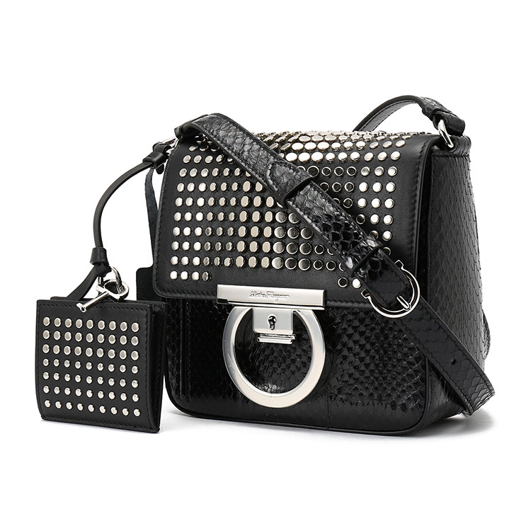 salvatore ferragamo/菲拉格慕 混色 女士斜挎包 691155-21h082-lock