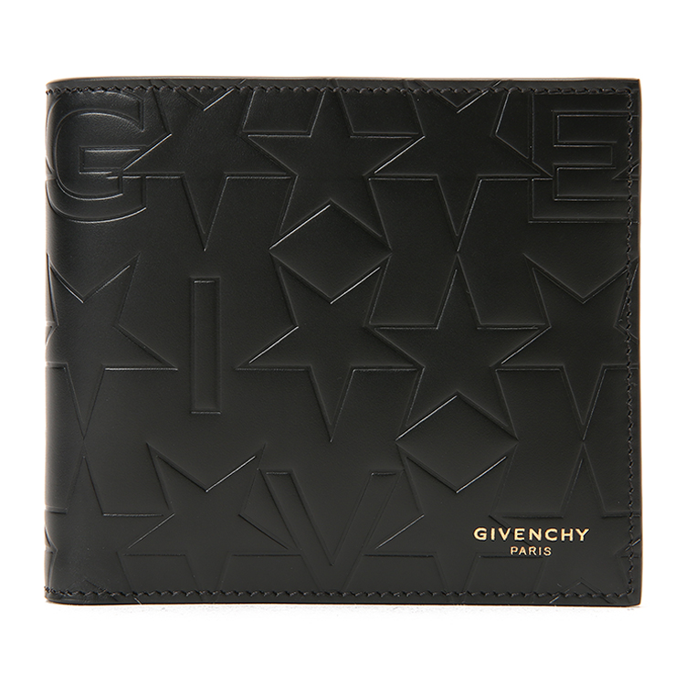 【givenchy纪梵希 钱包】givenchy(纪梵希) 黑色皮质短款两折钱夹