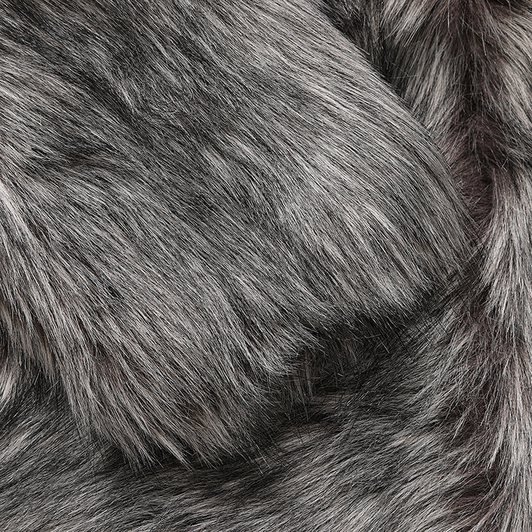 emporio armani/安普里奥阿玛尼 中灰色 女士短款仿皮草外套 1nb35t