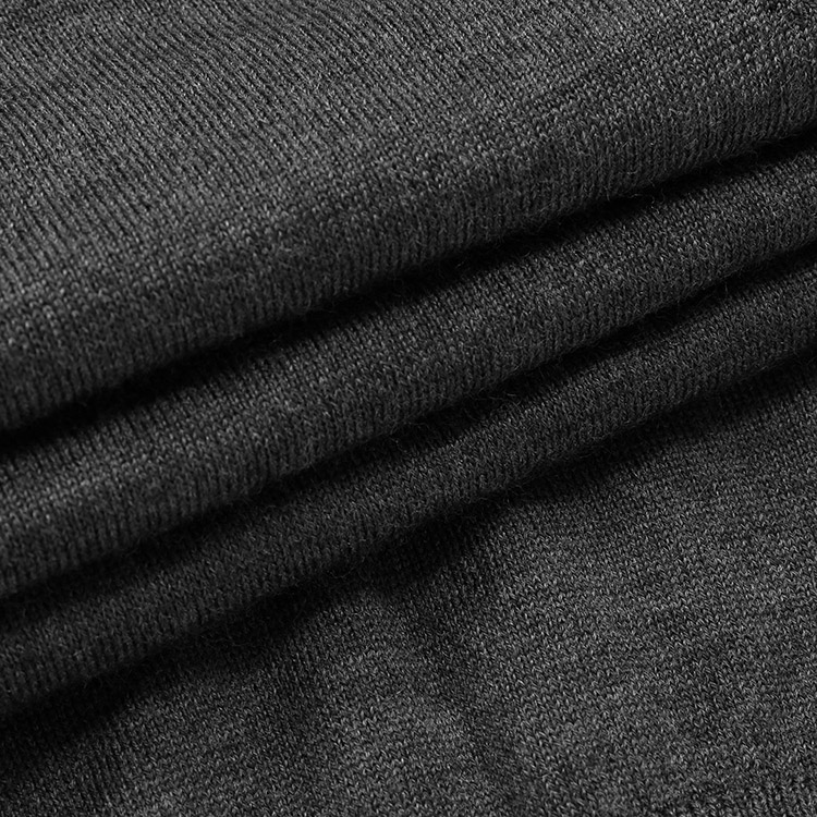 emporio armani/安普里奥阿玛尼 深灰色 男士logo纯色v领开衫毛衣 8n1