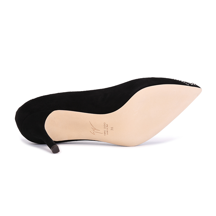 giuseppe zanotti/朱塞佩·萨诺第 黑色 女士高跟鞋 中跟鞋 i