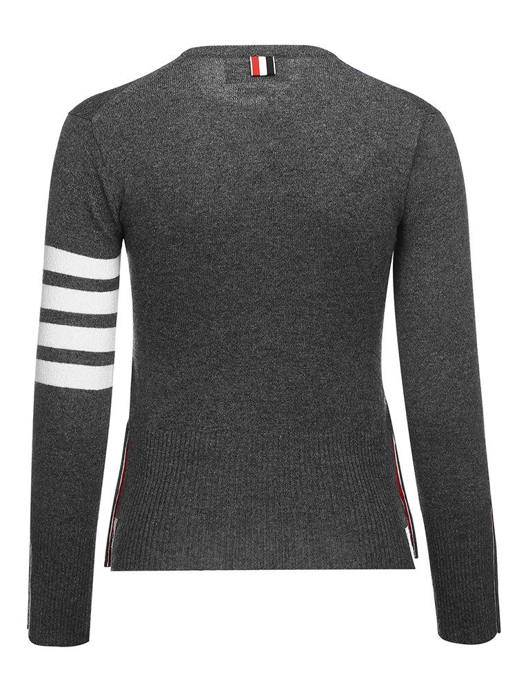 thombrowne纯色时尚条纹元素女士针织衫毛衣fka001a00011035