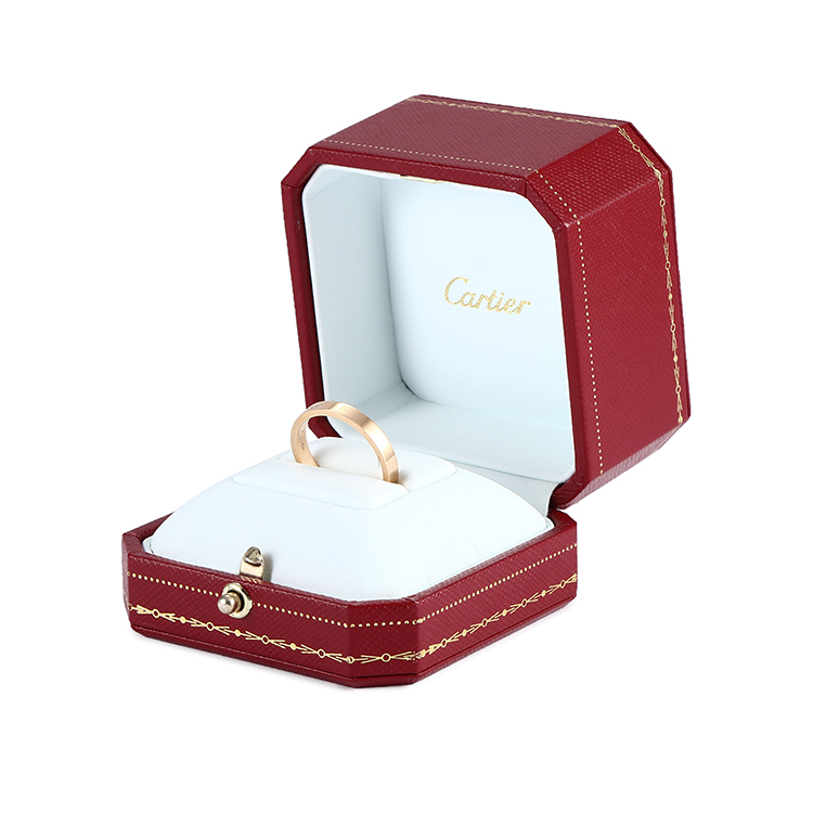 cartier(卡地亞) #c de cartier結婚對戒系列18k金單鑽戒指50