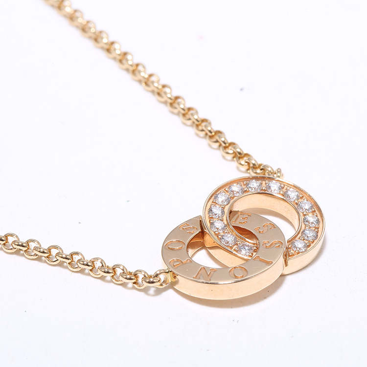 piaget(伯爵) possession系列18k金双环镶钻项链