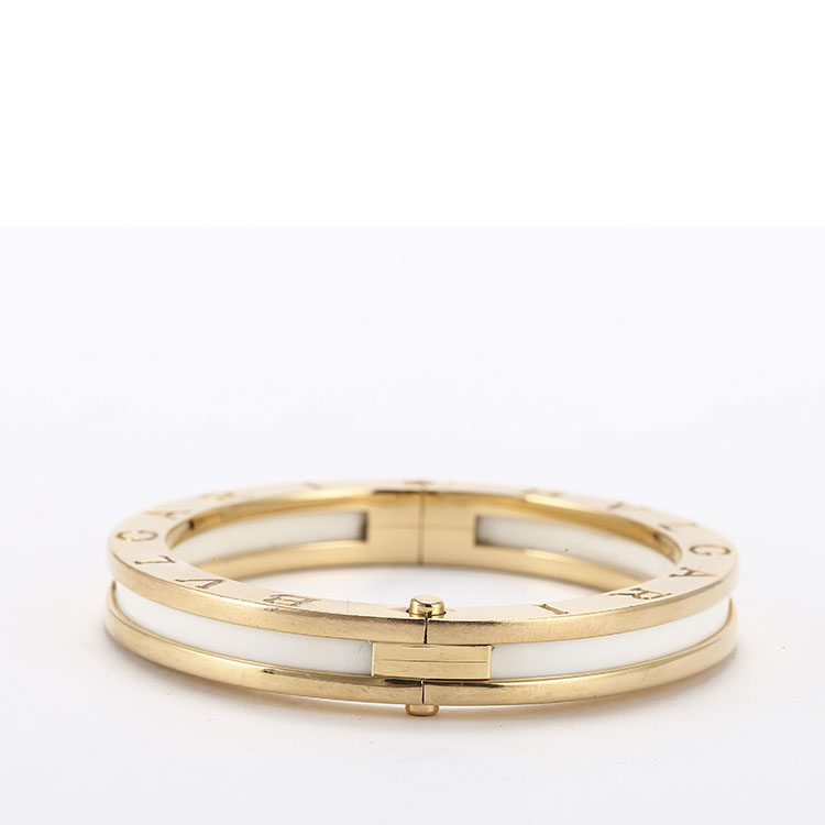bvlgari(宝格丽) 18k金/白陶瓷手镯 yh