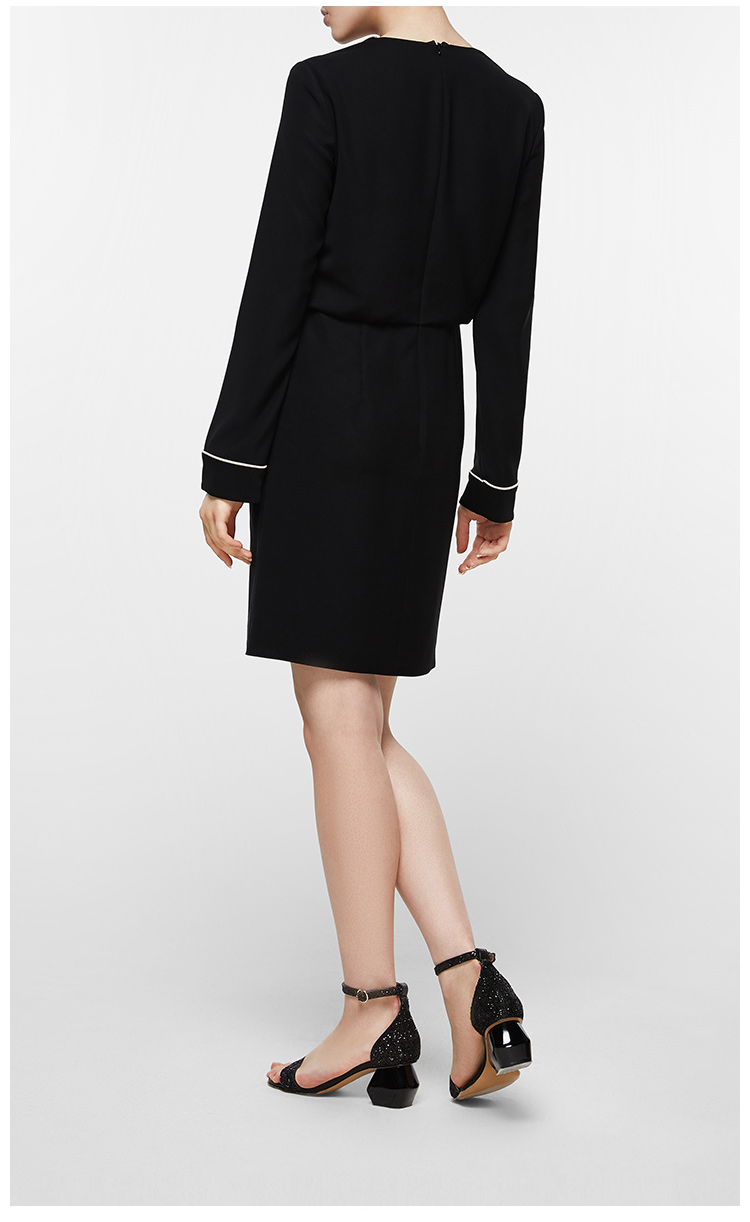 emporio armani/安普里奥阿玛尼 黑色 女士连衣裙 2na13t-2m015-999