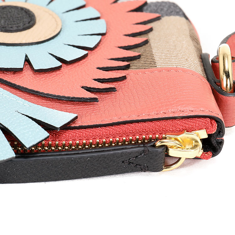 burberry(博柏利) #经典格纹帆布配皮猫头鹰单肩包