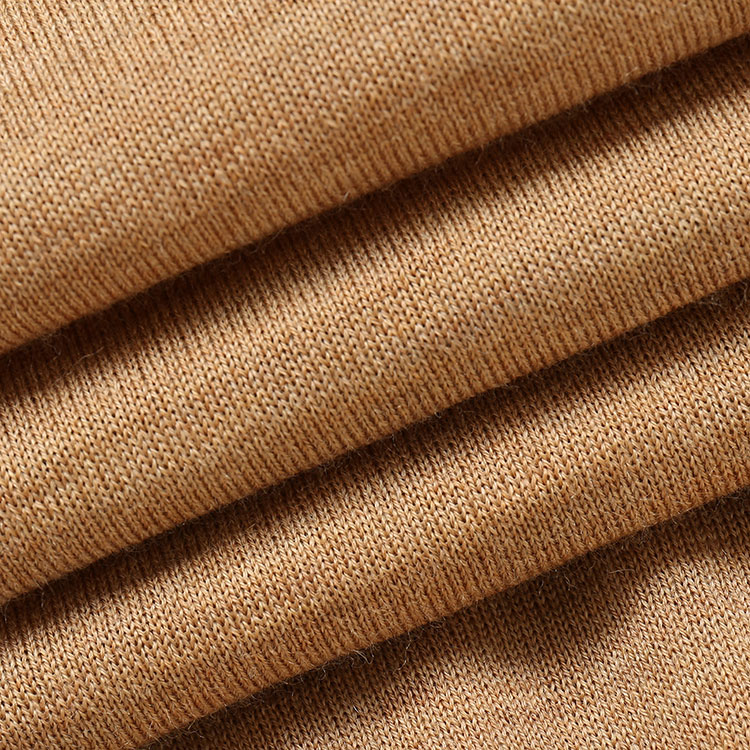 emporio armani/安普里奥阿玛尼 驼色 男士v领纯色羊毛针织衫 8n1m41