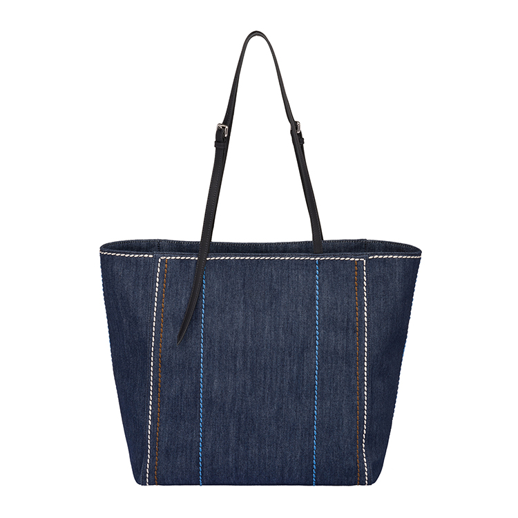 prada/普拉达 女士大号丹宁牛仔托特包 1bg246_aj6_f0ai7_v_oco 19年