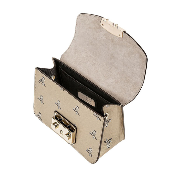 furla/芙拉 灰色 猫头鹰 女士牛皮 单肩包 斜挎包 920339