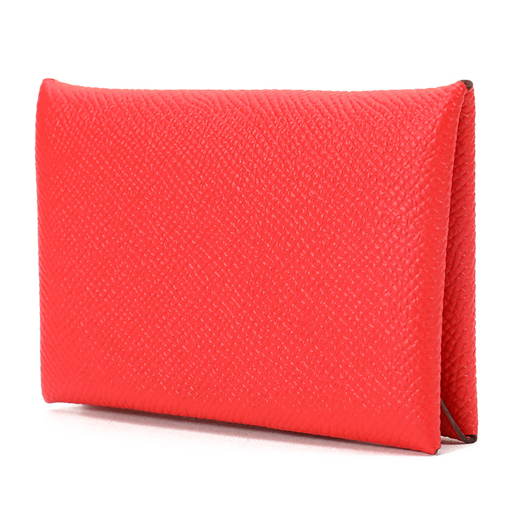 hermes(爱马仕) 红色皮质卡包