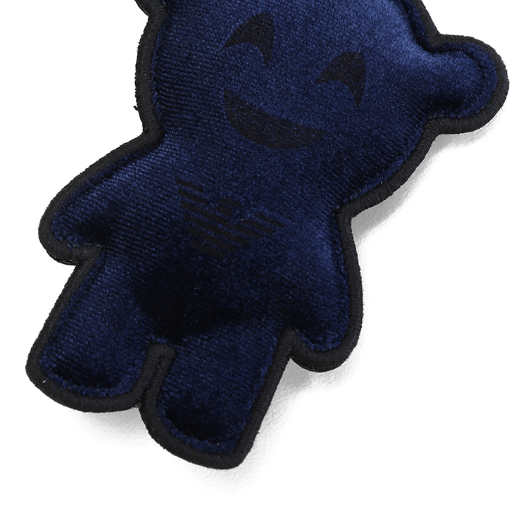 emporio armani/安普里奥阿玛尼 藏蓝色 小熊系列丝绒卡通图案钥匙链