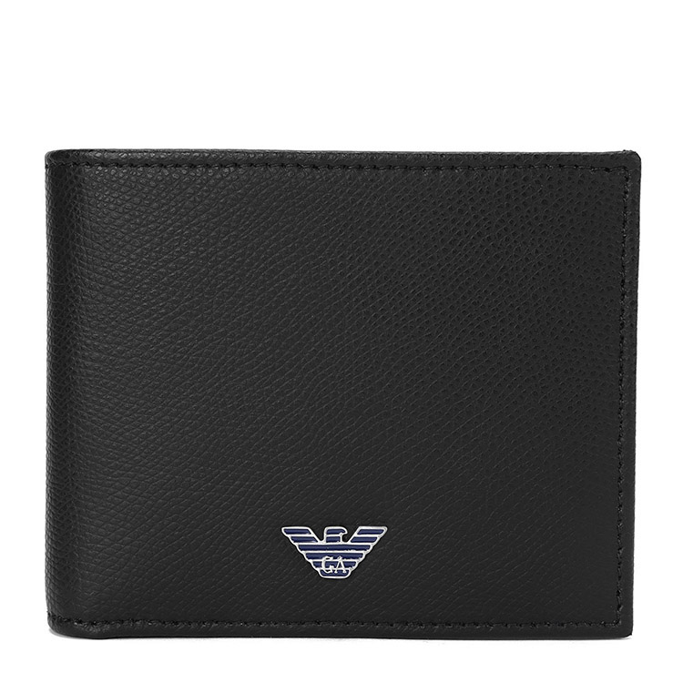 emporio armani/安普里奥阿玛尼 黑色 男士logo钱包 yem176-yaq2e