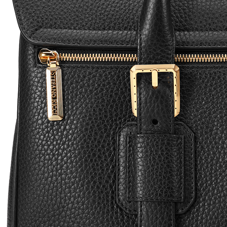 stefano ricci(史蒂芬劳.尼治) #黑色皮质金色老鹰头装饰男士公文包