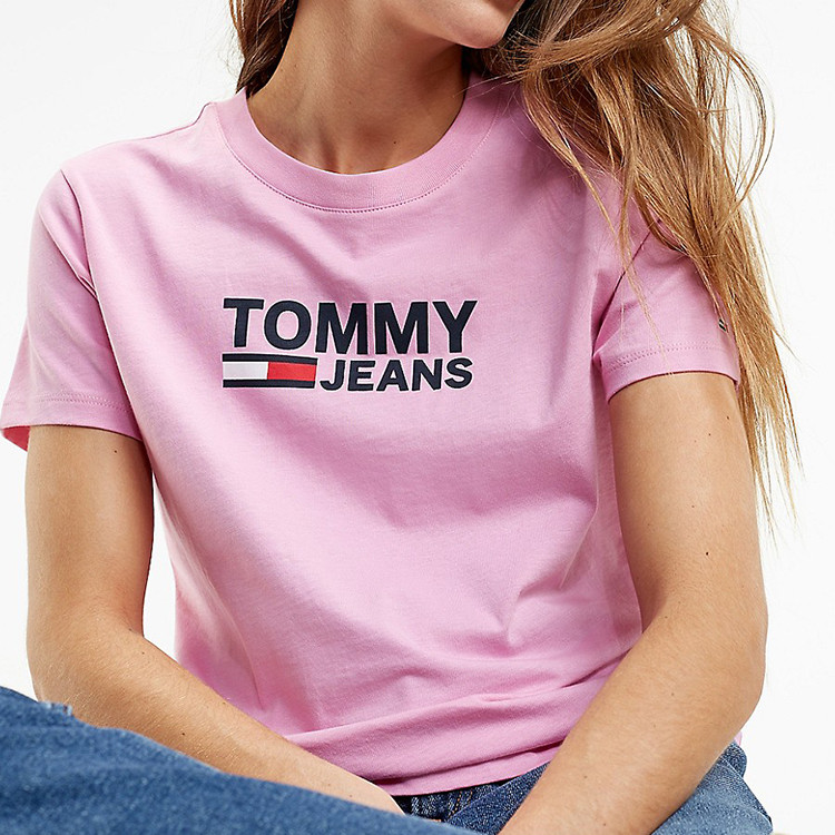 tommy hilfiger 舒適休閒logo女士短袖 dw07029