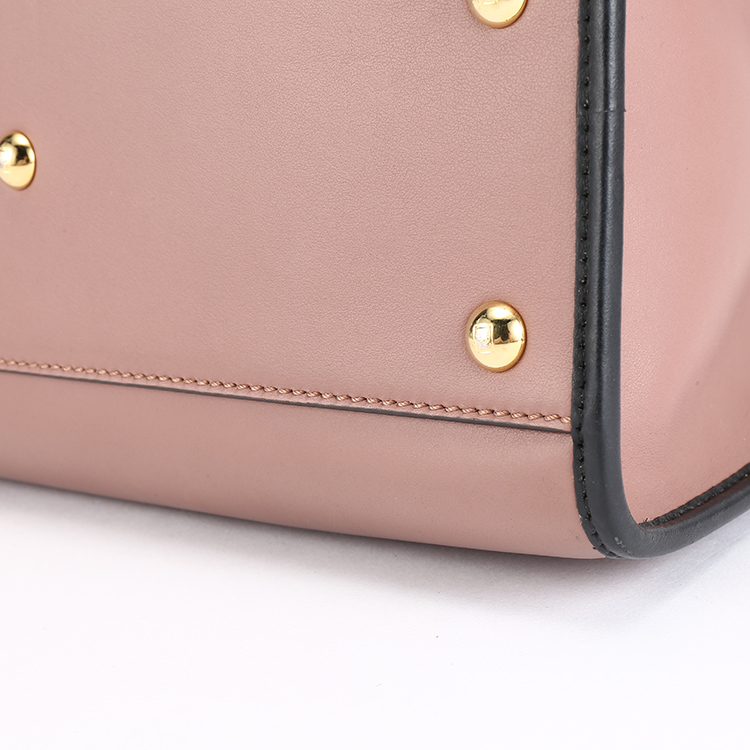 fendi(芬迪) #runawaysmal豆沙粉色皮质女士小牛皮手提包单肩包 ch