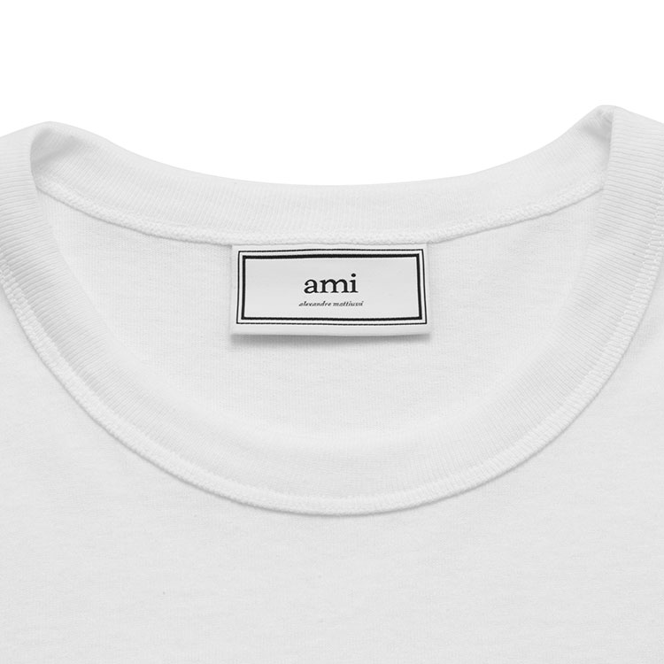 ami 心形logo 纯色 男士短袖t恤 h19j108.720