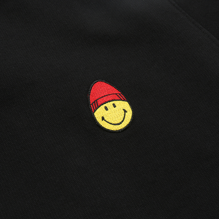 ami 笑脸logo 纯色 男士连帽卫衣 smij019.730