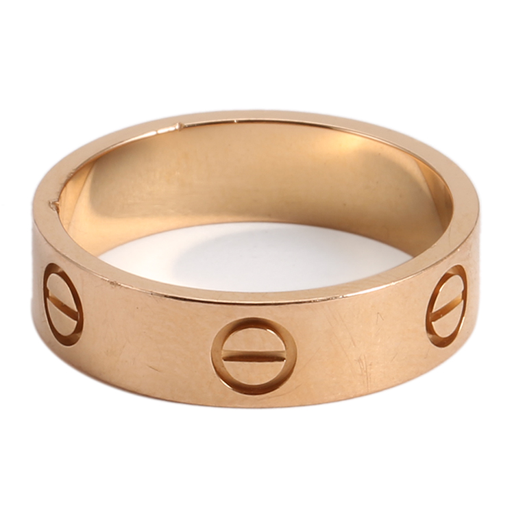cartier(卡地亚) #love系列18k金宽版戒指58
