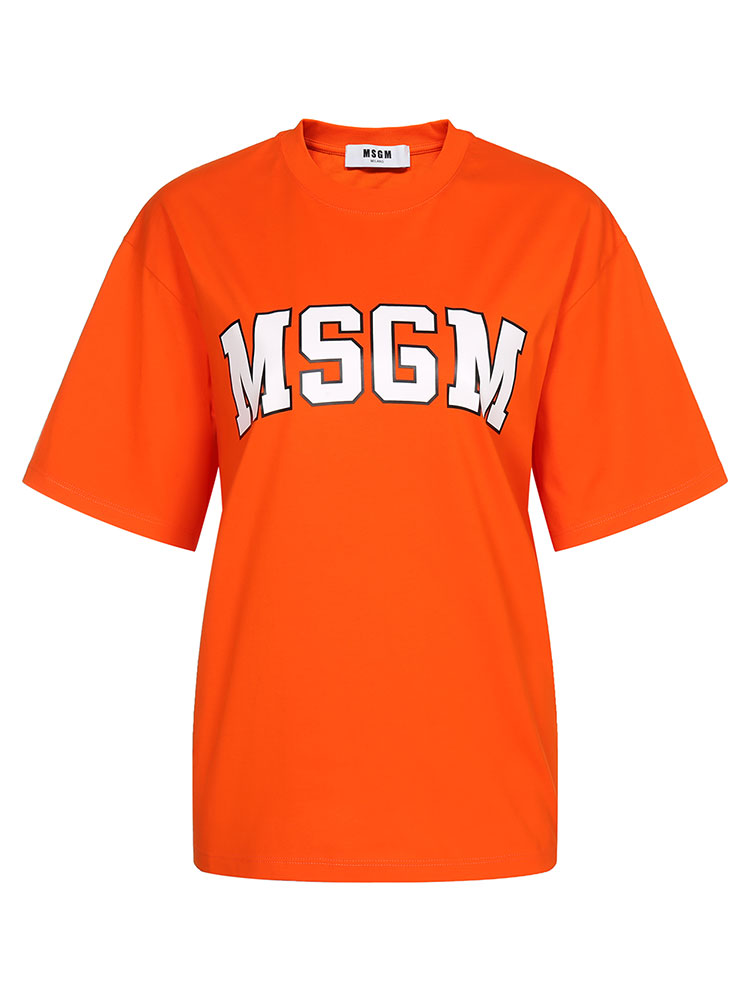msgm 橙色 女士短袖t恤 2742mdm162 195797 10 2019秋冬
