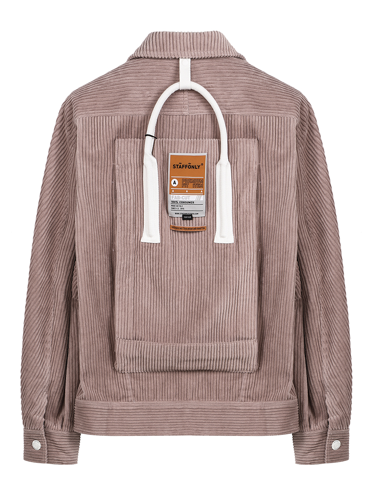 staffonly 后背包工装夹克 实物为粉色