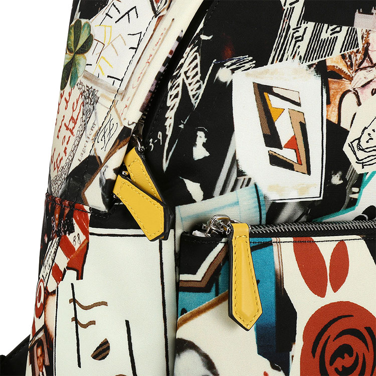 fendi(芬迪) 白色尼龙印花双肩包