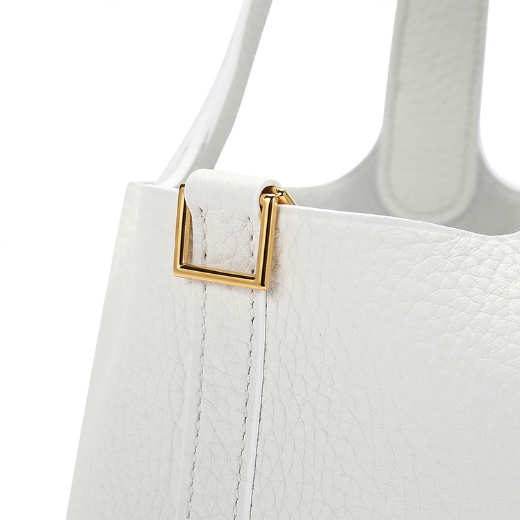 hermes(爱马仕) 经典款picotin 18系列01白色皮质手提包