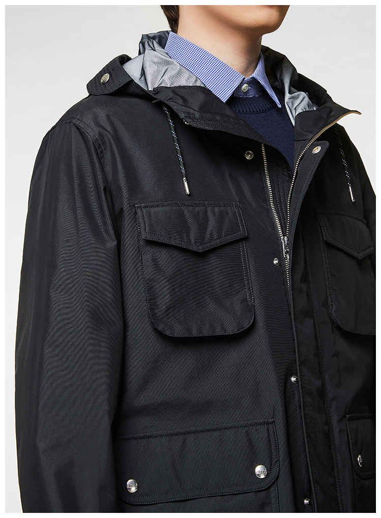 ami 纯色 兜帽 时尚 男士外套 a19ow100.205