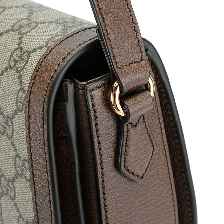 gucci(古驰) ophidia系列gg小号乌木色pvc肩背包