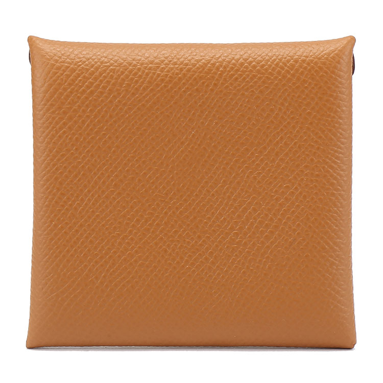 hermes(爱马仕) 金棕色皮质零钱包