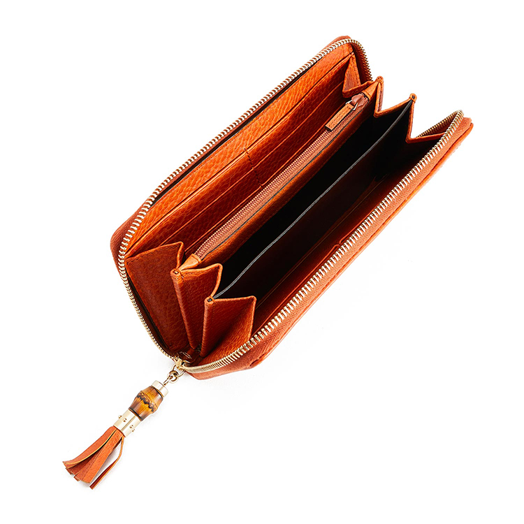 【gucci古驰 钱包】gucci(古驰) #卡其色帆布竹节款长款拉链钱夹